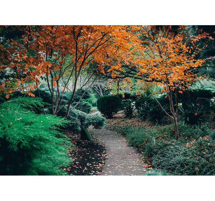 "cottagecore" botanik koridoru 3 boyutlu duvar kağıdı - TenStickers