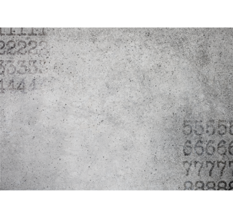 Numara gri modern duvar resmi - TenStickers