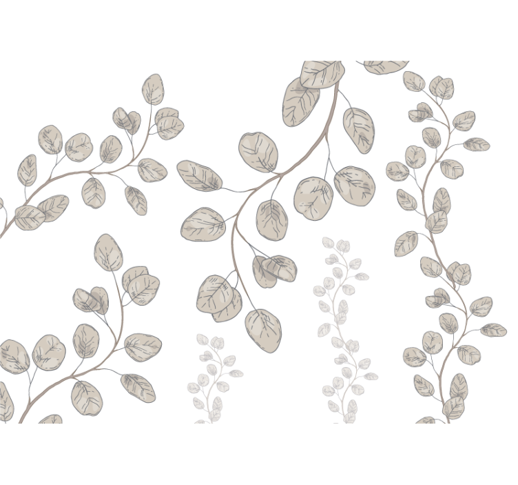 Narin yaprak desenleri ana yatak odası duvar reslim - TenStickers