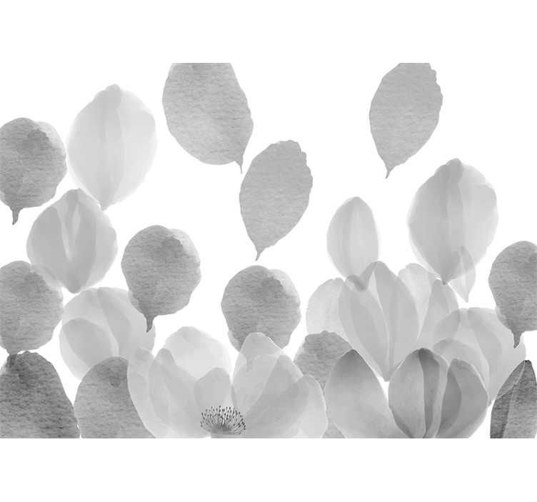 Haşhaş duvar resim - Şık yaprak tasarımı - TenStickers