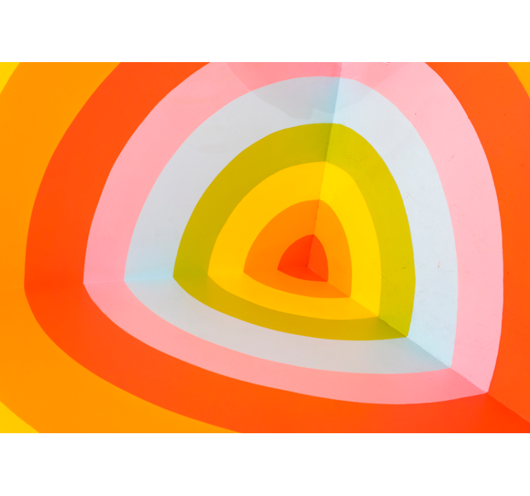 Soyut duvar resim renkli katmanlı kemerler - TenStickers