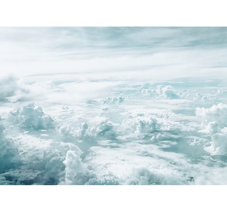 Bulutlar ve buz rahatlatıcı duvar resimleri - TenStickers