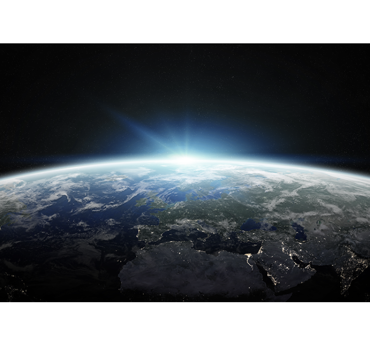 Uzay tasarımı dünya gezegeni uzay duvar kağıdı - TenStickers