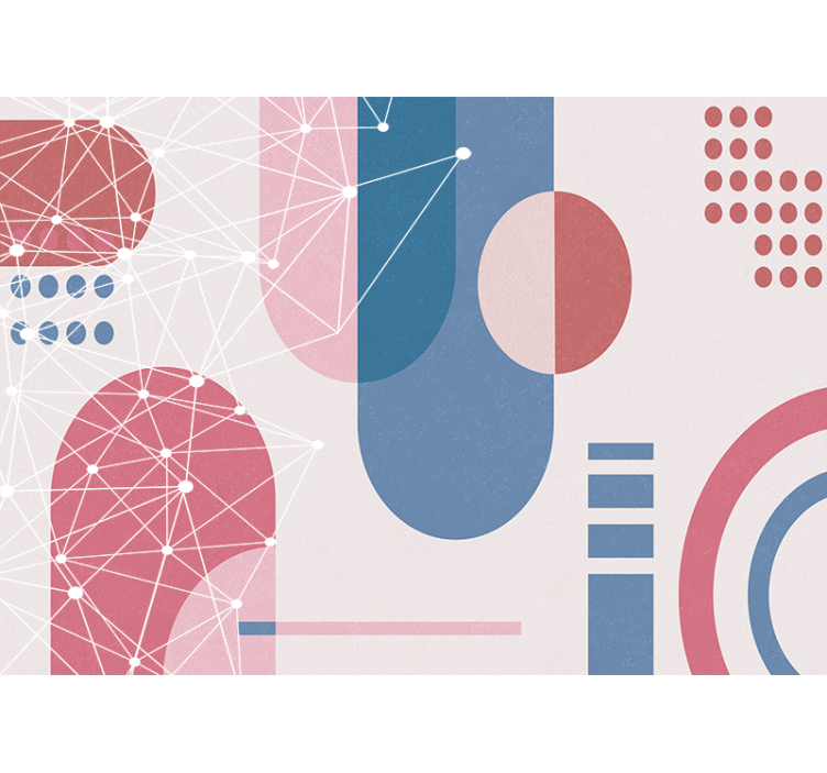 Soyut duvar resim geometrik Şekiller ağı - TenStickers