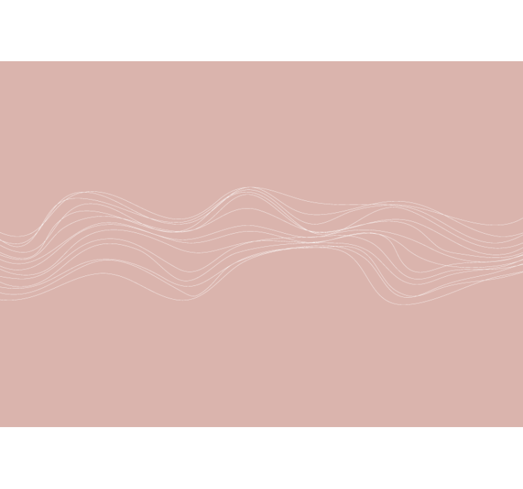 Pişmiş toprak dalgalar soyut duvar resimleri - TenStickers