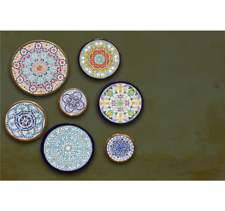 Hayvan duvar resim - karmaşık dairesel desenler - TenStickers