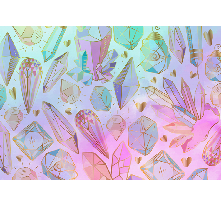 Sanat duvar resim geometrik taş deseni - TenStickers