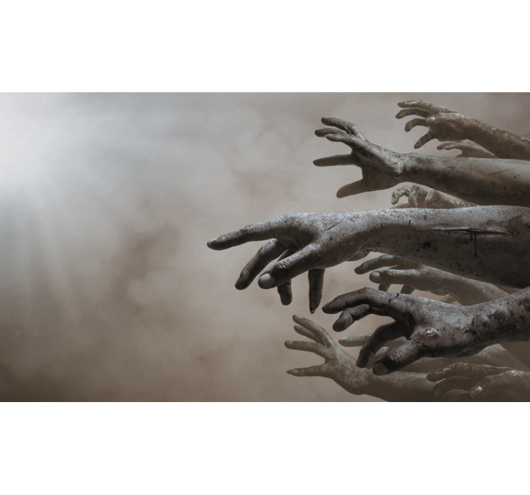 Zombi hayalet eller duvar resmi - TenStickers