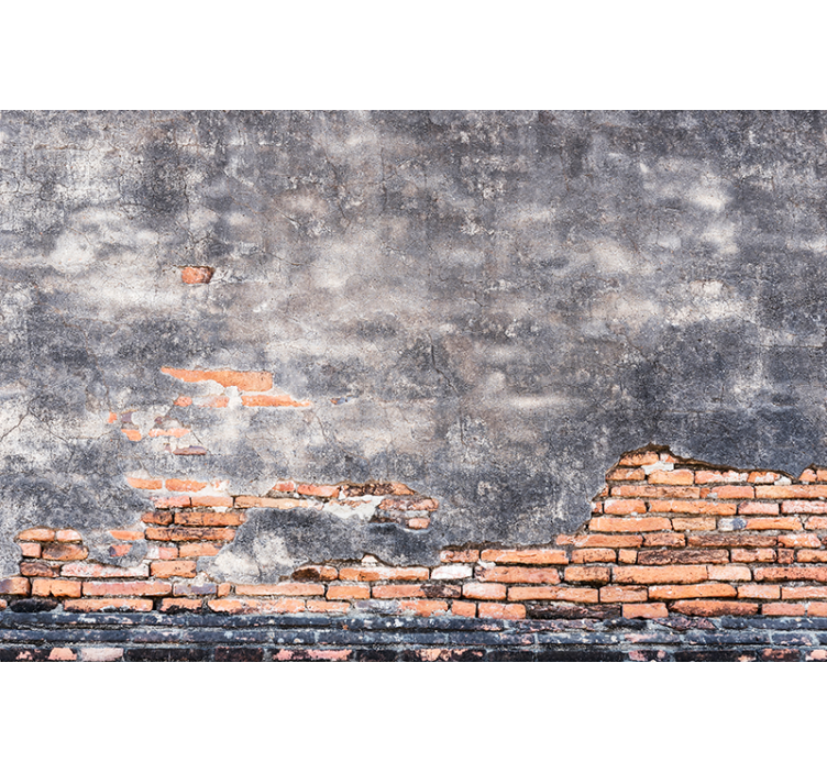 Grunge duvarGrunge Duvarı tuğla duvar halısı - TenStickers