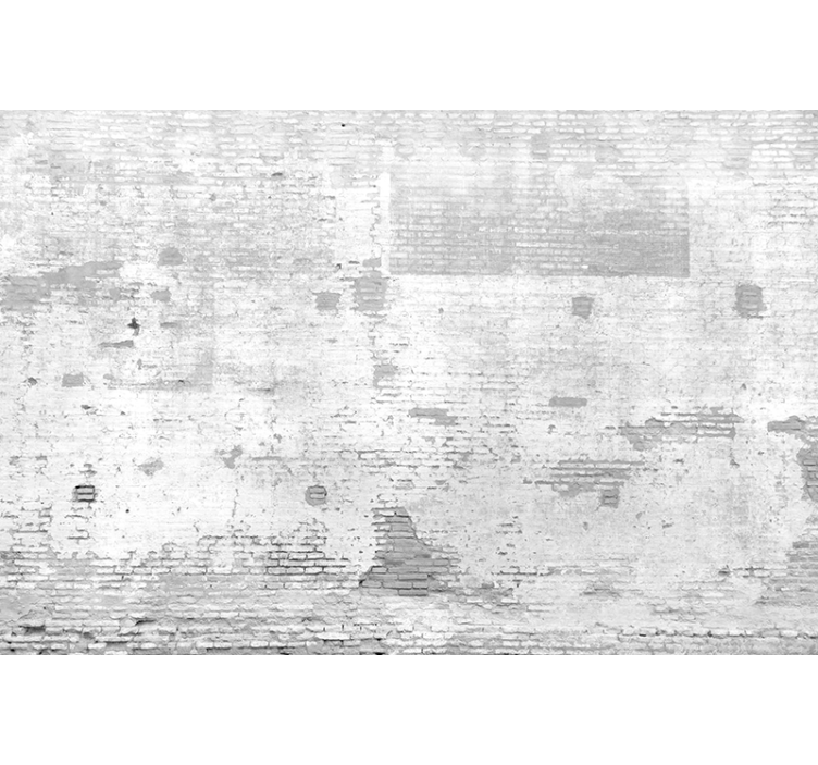 Eski Duvarın Beyazına tuğla duvar halısı - TenStickers