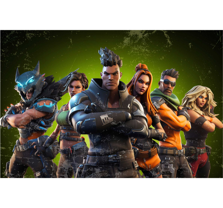 Epik KarakterlerEpik Karakterler genç yatak odası duvar halısı - TenStickers