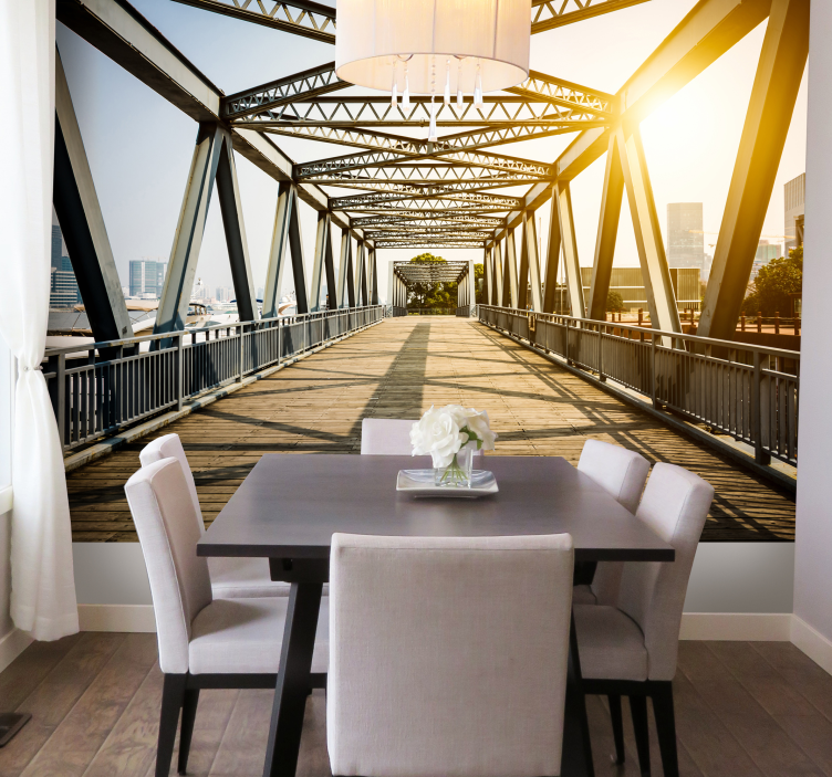 3d etkisi köprü duvar resmi - TenStickers