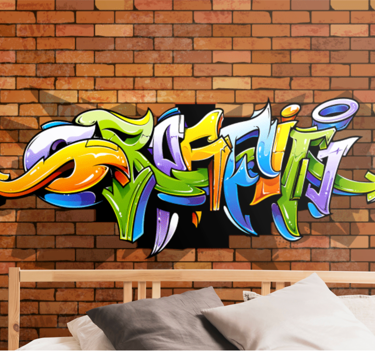 3d grafiti duvar müzik notaları duvar resmi - TenStickers