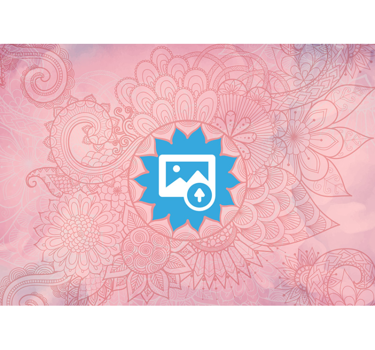 Pembe mandala zen duvar resmi - TenStickers