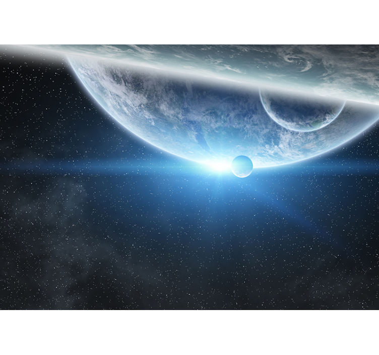Dünya'dan uzay manzara duvar resmi - TenStickers