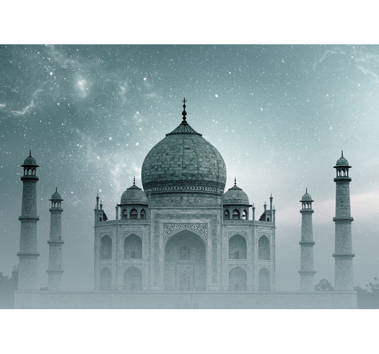 Taj mahal gece duvar resmi - TenStickers