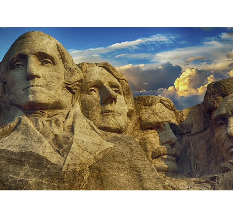 Mount rushmore anıtları şehir ve ülke duvar resmi - TenStickers