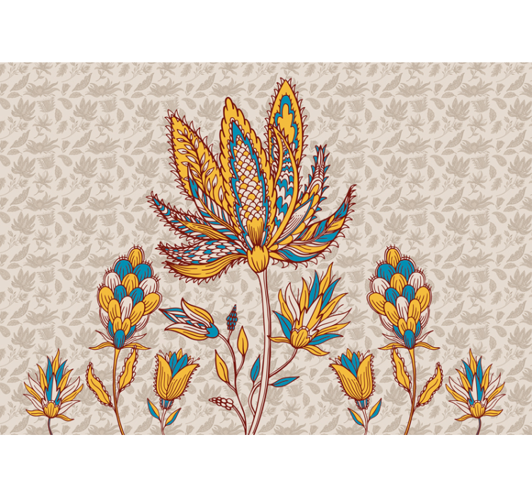 Çiçek duvar resim - canlı Çiçek kompozisyonu - TenStickers