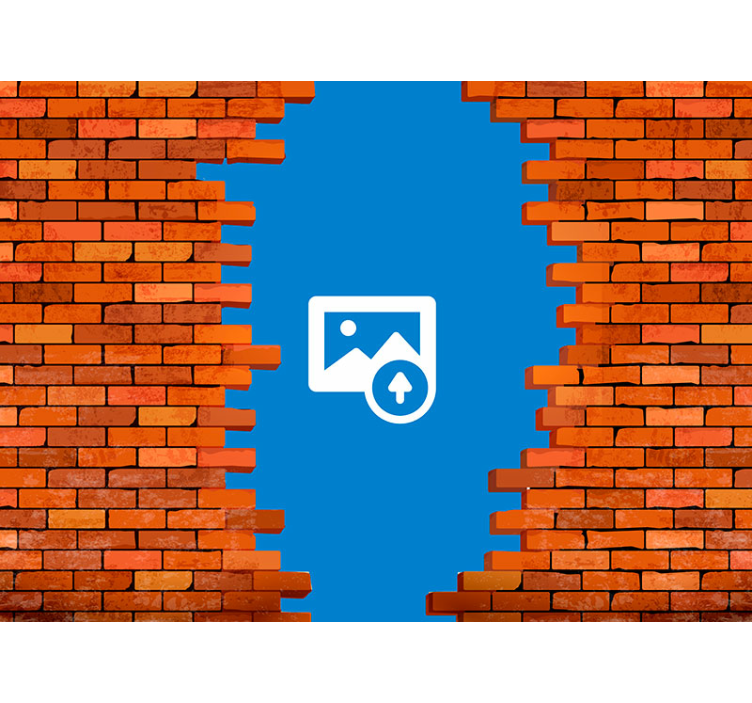 Fotoğraf özel duvar resmi ile duvarda delik - TenStickers