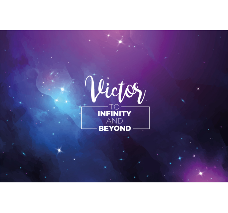 Galaksi kişiselleştirilmiş alıntı özel duvar resmi - TenStickers