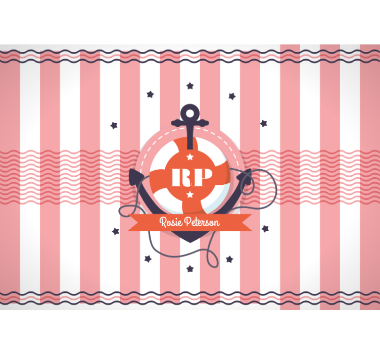 Özelleştirilebilir duvar reslim deniz temalı tasarım - TenStickers