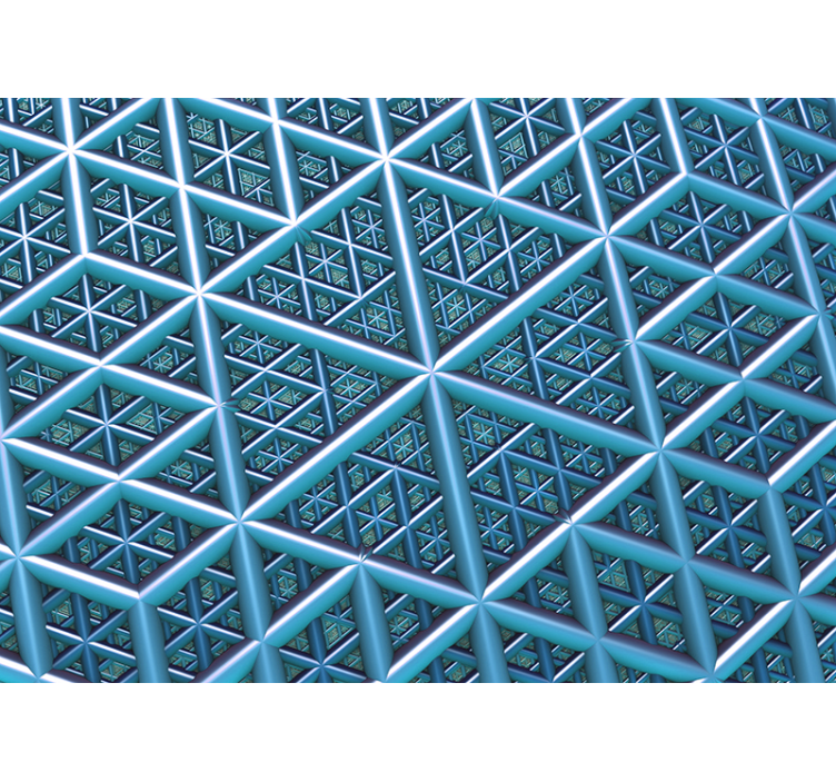 üçgenler 3d ile geometrik 3d duvar resmi - TenStickers