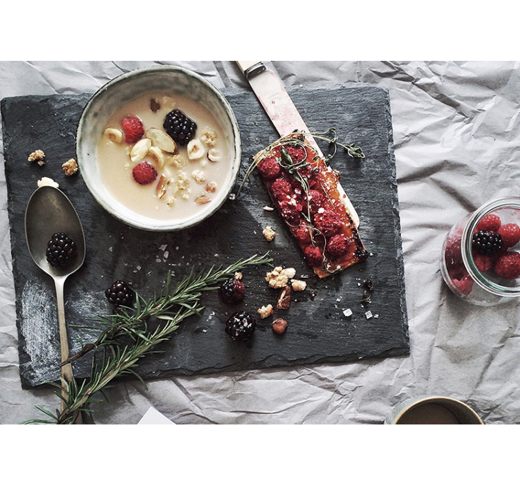 Mutfak kahvaltı yemek duvar resmi - TenStickers