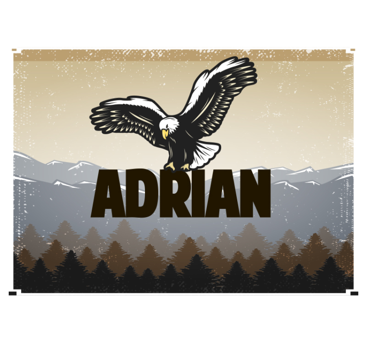 Adı ile uçan kartal duvar resmi - TenStickers