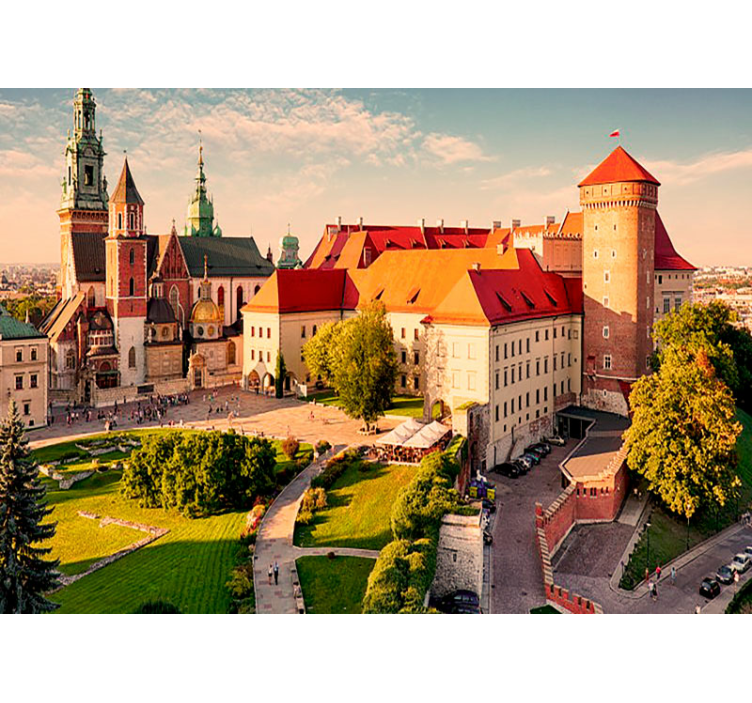 Wawel in cracow duvar kağıdı - TenStickers