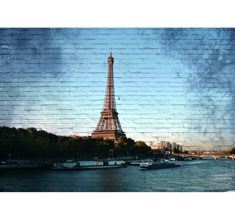 Paris eyfel kulesi doku paris duvar resmi - TenStickers