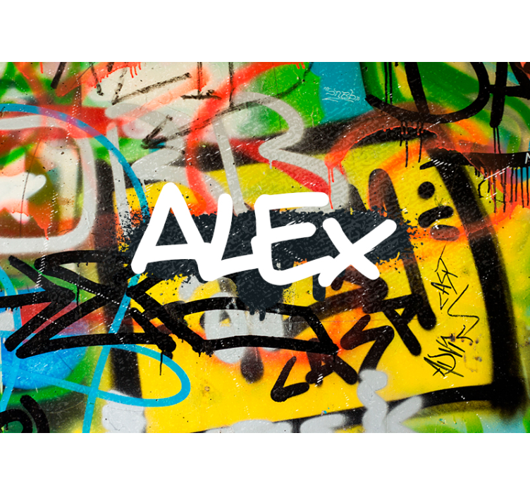 Renkli kent sanatı kentsel sanat duvar resim - TenStickers