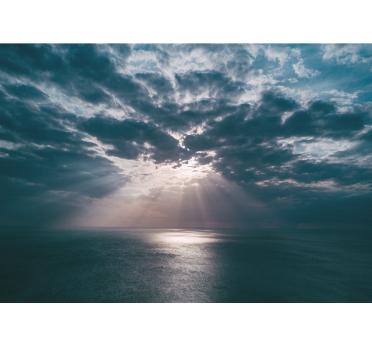 Bulutların arasından yürümek gökyüzü duvar resmi - TenStickers