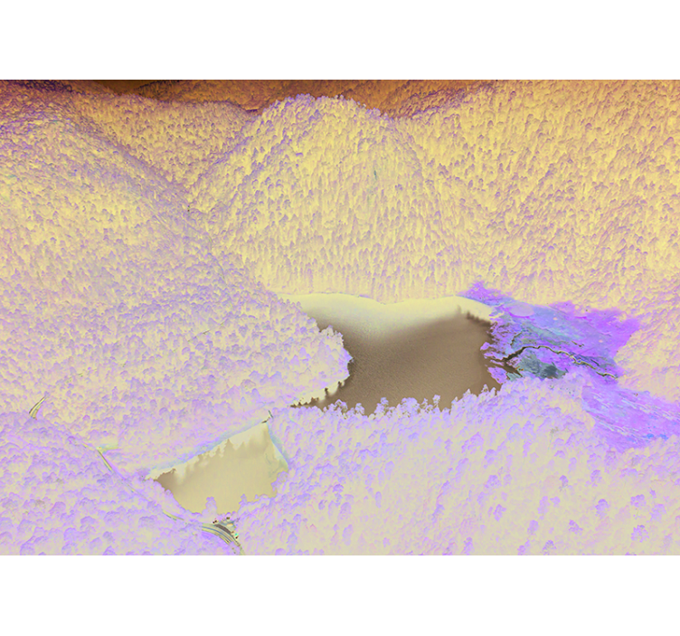 Dağ gölü dinginliği manzara duvar resim - TenStickers