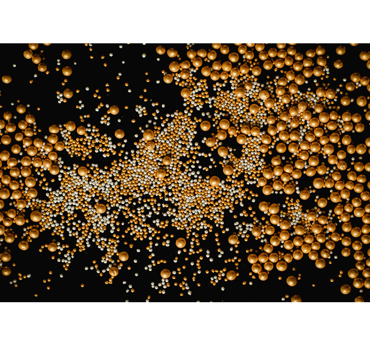 Soyut duvar resim - altın küre deseni - TenStickers