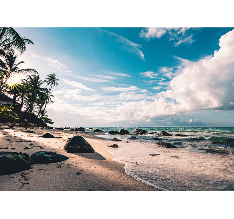 Duvar resmi tropikal plaj sahil denizde - TenStickers