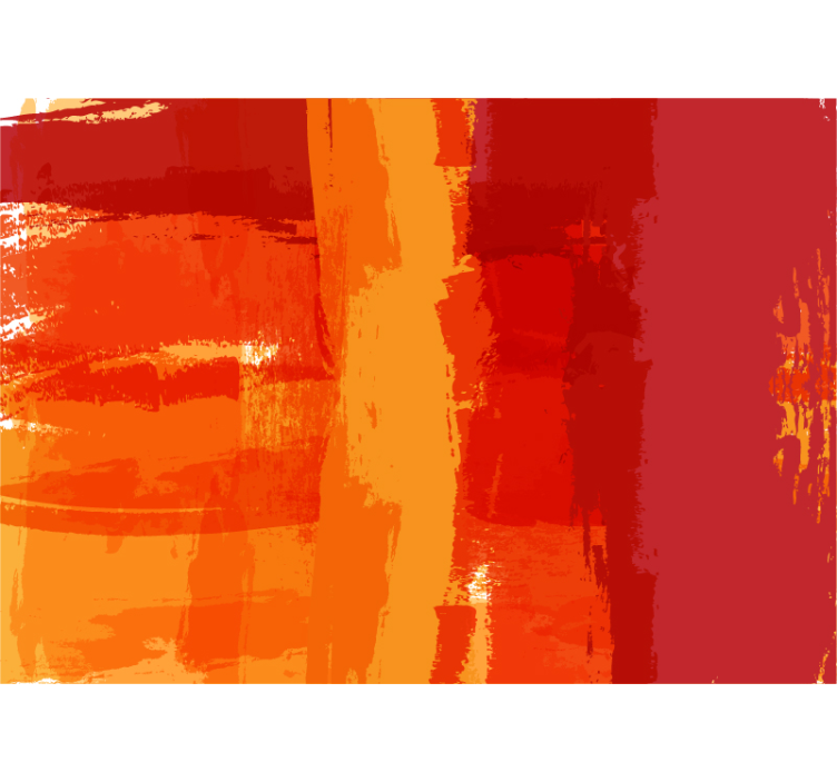 Canlı fırça darbeleri soyut duvar resim - TenStickers