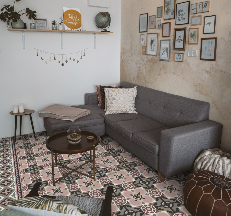 Kum renkli doku duvar resmi - TenStickers