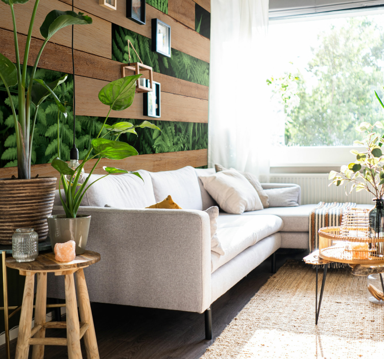 Yemyeşil katmanlar doğa duvar resim - TenStickers