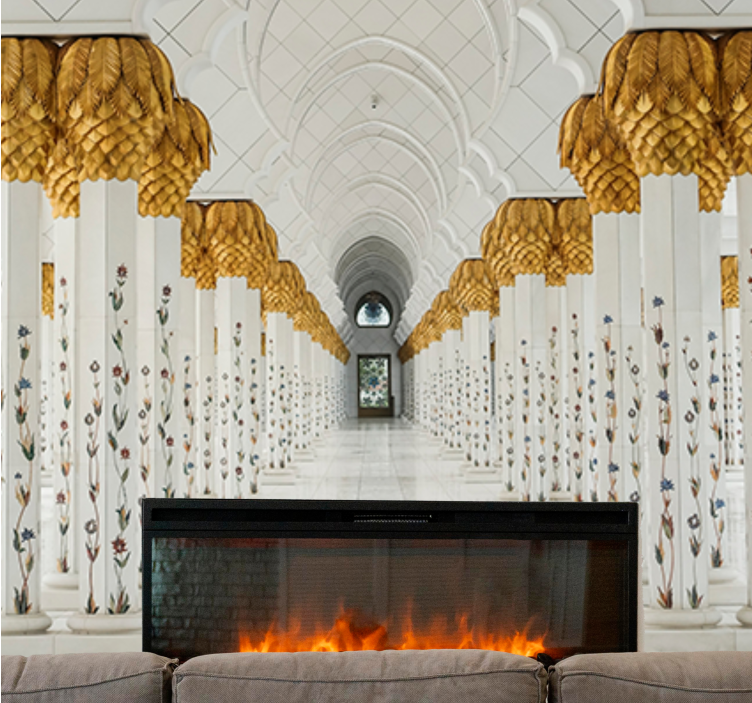 Afrika tarzı duvar resim majestik sütun girişi - TenStickers