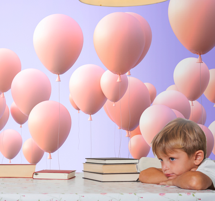 Aşk duvar resim - neşeli balon anları - TenStickers