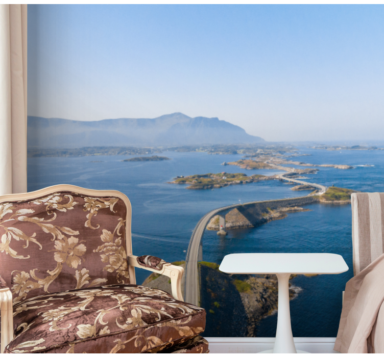 Atlantik yolu norveç duvar resmi - TenStickers