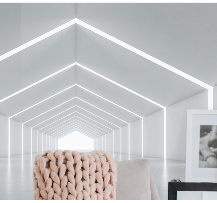 Aynalı parlak melodiler 3 boyutlu duvar kağıdı - TenStickers