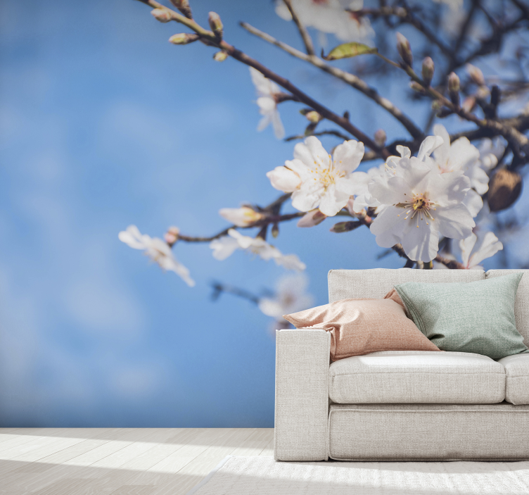 Badem ağacı duvar fotoğraf duvar resmi - TenStickers