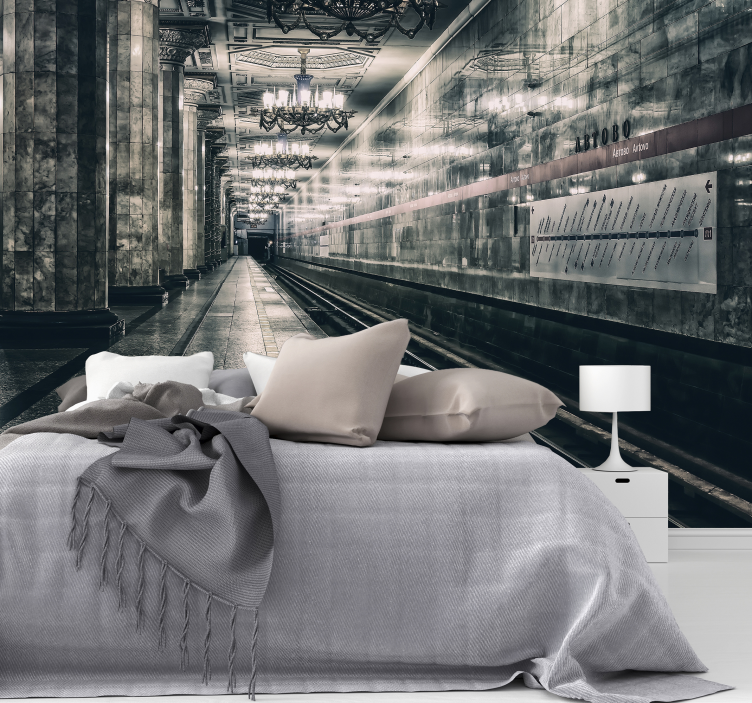 Benzersiz metro platformu duvar resmi - TenStickers