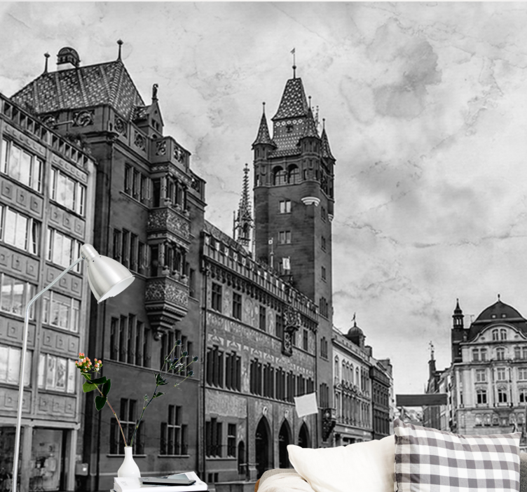 Berlin duvar resim - tarihi kule mimarisi - TenStickers