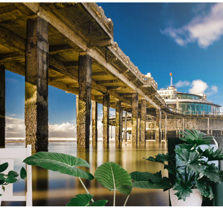 Blankenberg'deki iskele duvar kağıdı - TenStickers