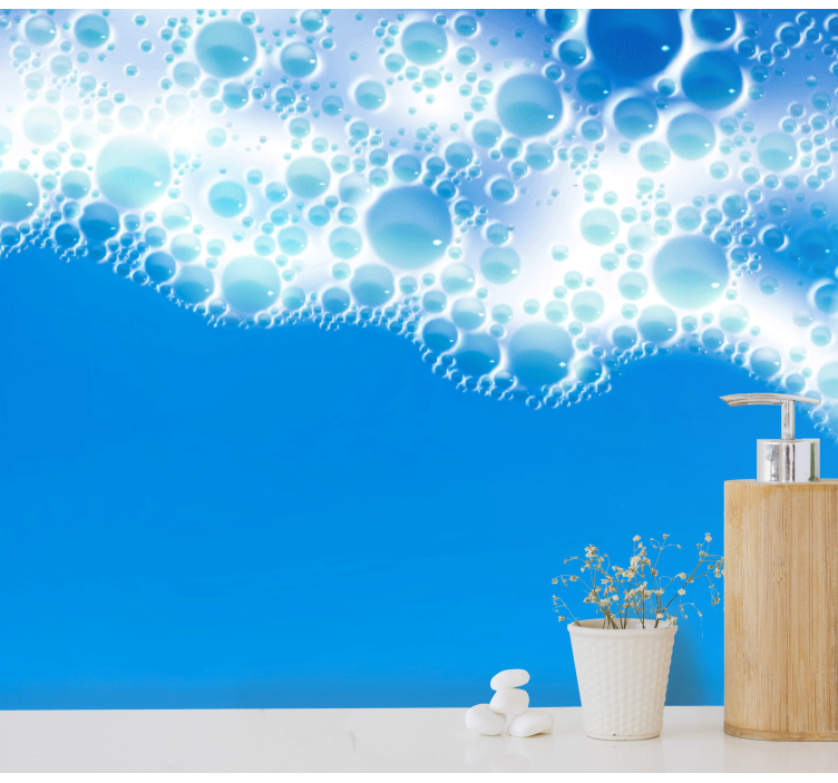 çamaşır baloncukları banyo duvar resimleri - TenStickers