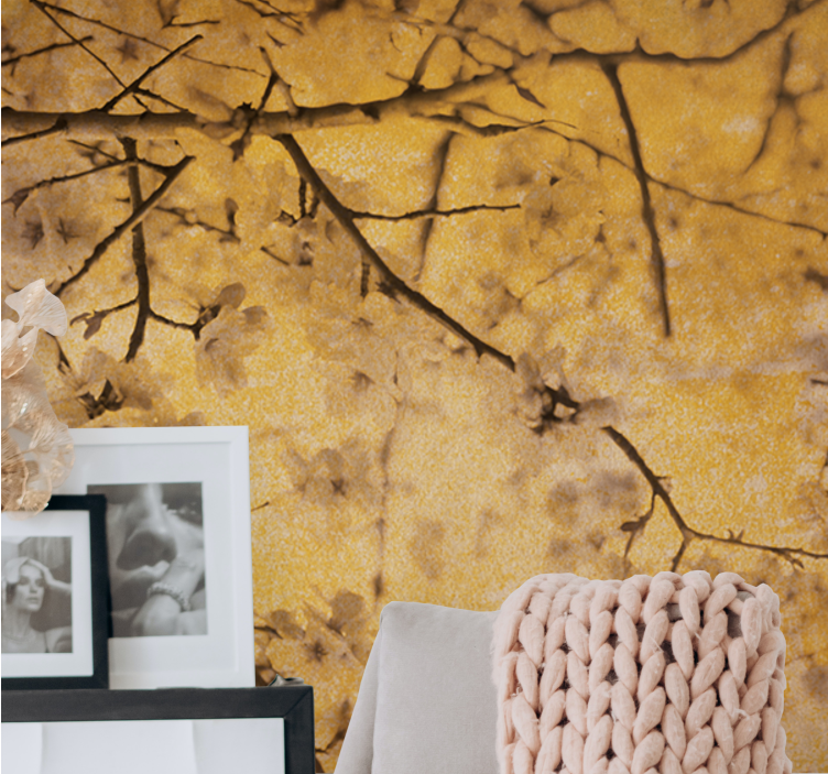 Çiçek duvar resim kiraz Çiçeği dallar - TenStickers