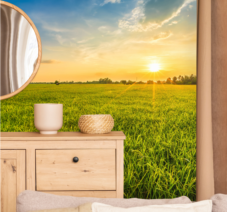 çim alan estetik doğa duvar kağıdı - TenStickers