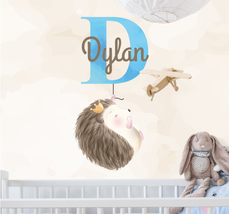 Çocuk odası duvar reslim sevimli kirpi tasarımı - TenStickers